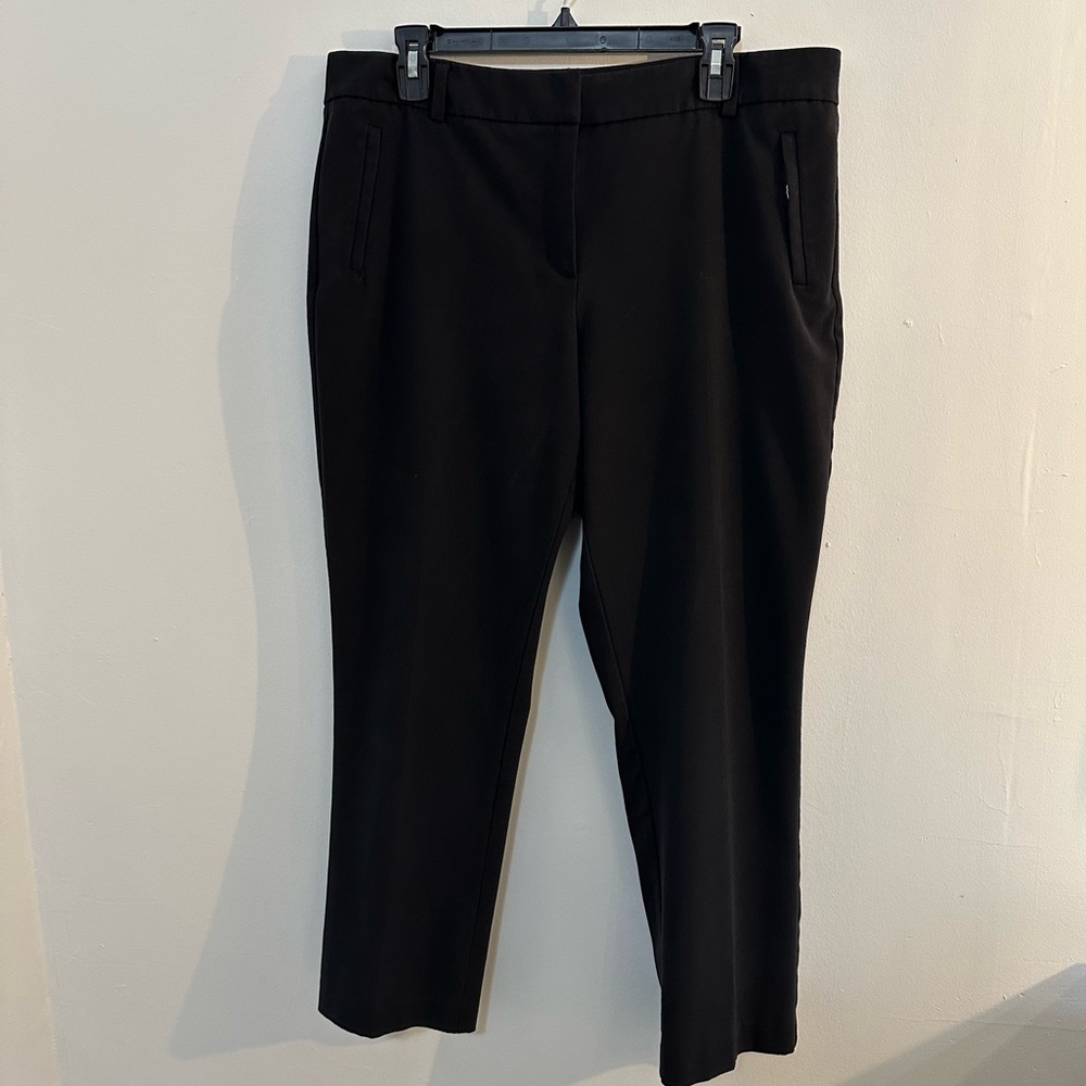 New York & Company Women’s Black Pants Size 14 w/Zip Front Pockets